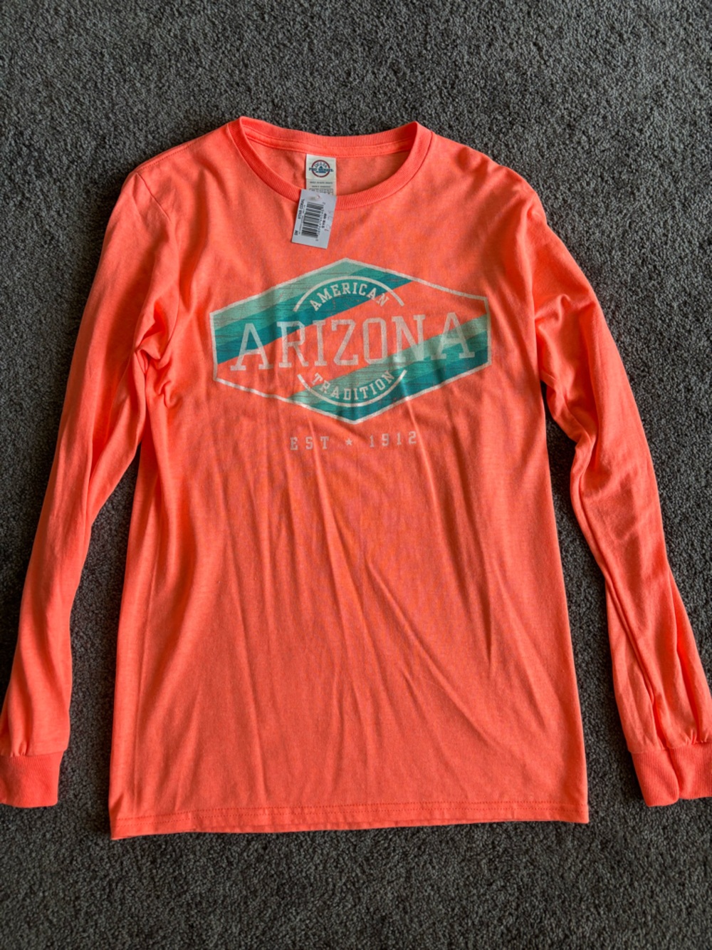 American Rag Long-Sleeve Graphic Tee - Coral Peach